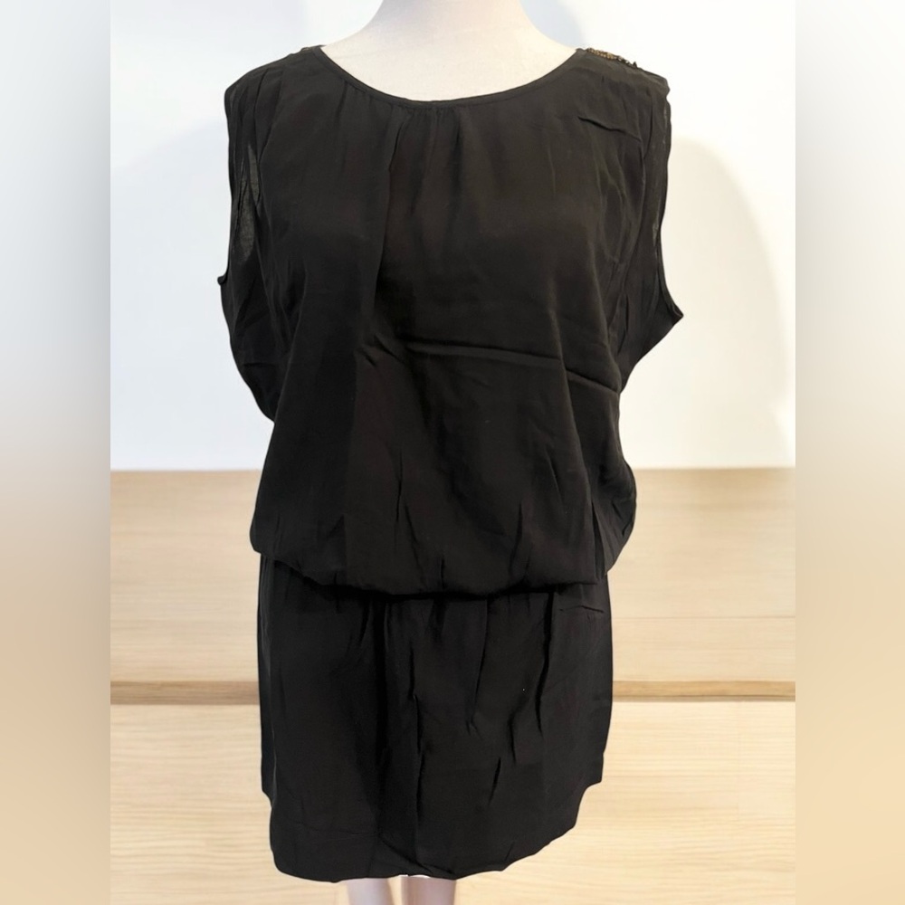 Elegant Black Sleeveless mini Dress